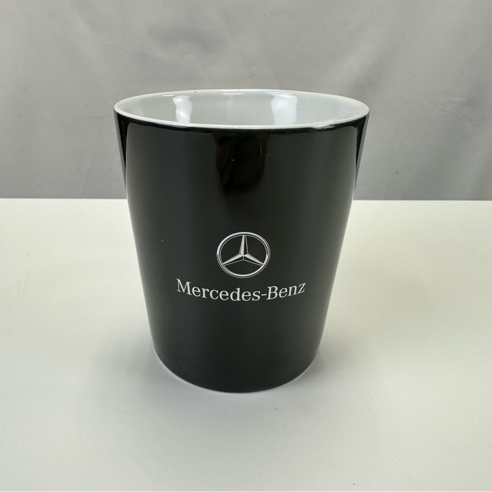 Mercedes logo Black Ceramic Mug